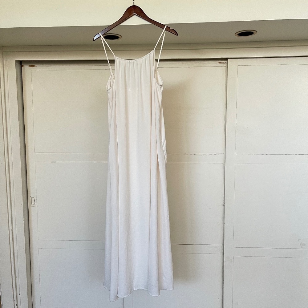 Prologue White Spaghetti Strap Dress